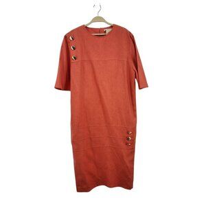 Guy Laroche Women's 100% Silk Vintage Midi Dress